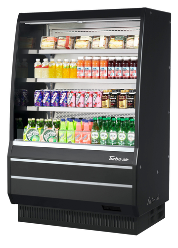 Product image #2 for Turbo Air Mid-Height Vertical Open-Air Cooler Merchandiser, 12.3 Cu. Ft., Self-Contained, 115V