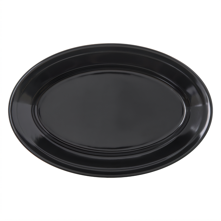 Product image #2 for Dallas Ware® 9-1/4 x 6-1/4-Inch Oval Melamine Platter, Black