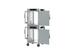 Thumbnail image #2 for Metro HotBlox™ Wide 16-Pan Pass-Thru Dual-Cavity Mobile Insulated Holding Cabinet, Analog Control
