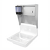 Thumbnail image #1 for John Boos Manual Wall-Mounted Stainless Steel Towel and Soap Dispenser for 17-Inch Hand Sinks