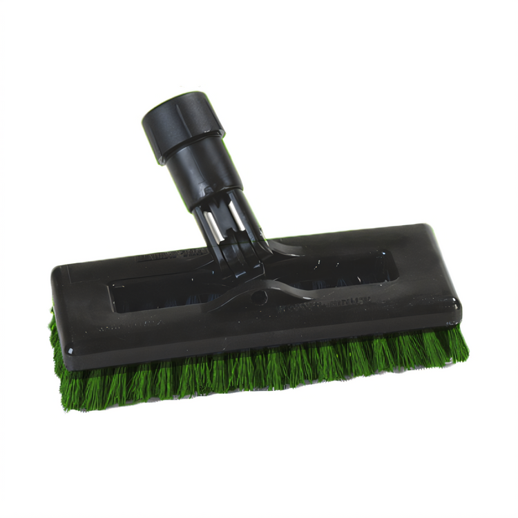 Product image #2 for Swivel Scrub Heavy-Duty Floor Brush Head, 8-Inch Plastic Block, Blue Nylon Bristles