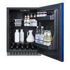 Thumbnail image #2 for Summit Appliance 24-Inch ADA Compliant Undercounter All-Refrigerator with Cobalt Blue Door, Frost-Free, 4.8 Cu. Ft.