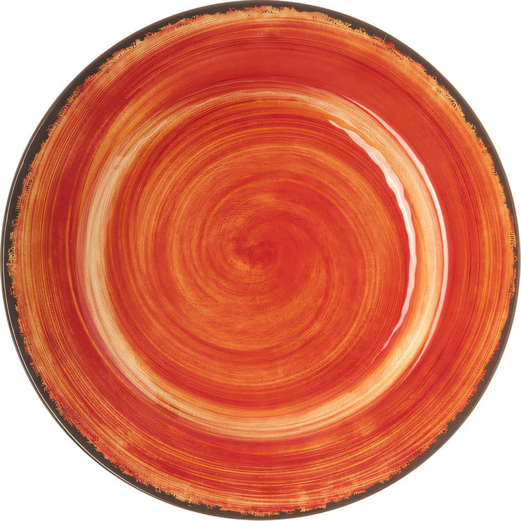 Product image #2 for Carlisle Mingle 11-Inch Fireball Melamine Round Dinner Plate, Medium Rim