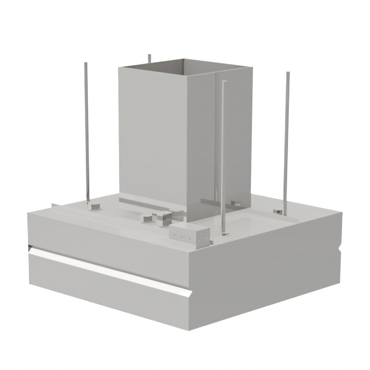 Product image #2 for Avtec SimpleSpec 72-Inch Square Type I Exhaust-Only Island Display Cooking Hood