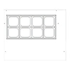 Thumbnail image #2 for Beverage Air SPE36HC-08C Two-Section 36-Inch Sandwich Prep Refrigerator, 8-Pan Top, 17-Inch Cutting Board