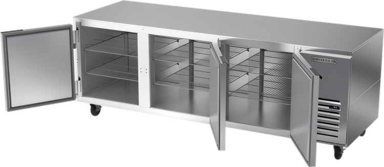Product image #2 for Beverage-Air UCR93AHC Three-Section Undercounter Side-Mount Refrigerator, 93-Inch Wide