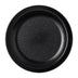 Thumbnail image #2 for Carlisle 6-1/2 Inch Black Narrow Rim Polycarbonate Dinner Plate