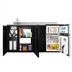Thumbnail image #2 for Summit Appliance 72-Inch ADA Counter Height All-in-One Kitchenette with 2-Burner Electric Cooktop, Sink, and 3.2 Cu. Ft. Refrigerator-Freezer