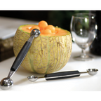 Thumbnail image #2 for Matfer Bourgeat Exoglass 121009 Double Vegetable Baller, 1" Diameter, Round, Plastic Handle, Stainless Steel