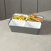 Thumbnail image #2 for American Metalcraft 16 oz Rectangular White ABS Plastic Bowl