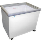 Thumbnail image #2 for Excellence Commercial Products SPOT-6HCD Dual-Temperature Open Chest Refrigerator/Freezer, 11.5 Cu. Ft., Sliding Glass Doors, White