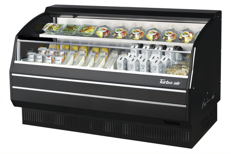 Product image #2 for Turbo Air 63-3/8-Inch Low-Profile Horizontal Open Display Merchandiser, 12.3 Cu. Ft., Self-Contained Refrigeration
