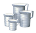 Thumbnail image #2 for Admiral Craft 4-Quart Aluminum Graduated Measuring Cup with Contoured Lip