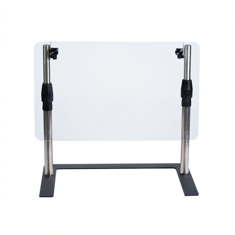 Product image #2 for Vollrath 60-Inch Single-Sided Mobile Countertop Breathguard with Flat Acrylic Panel