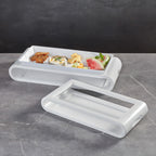 Thumbnail image #2 for American Metalcraft MWTW17 Rectangular White Wood Serving Tray, 17-1/4-Inch Case of 6