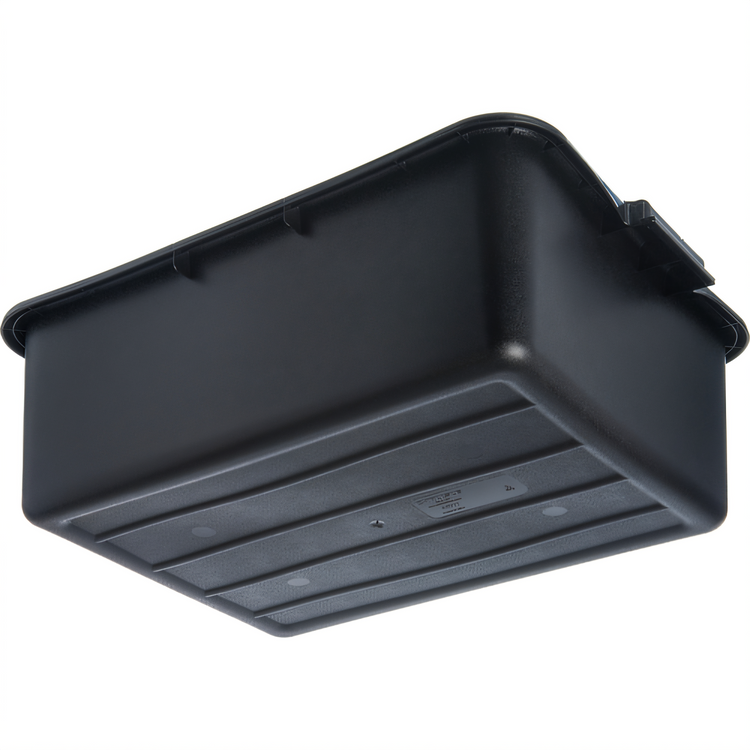 Product image #2 for Comfort Curve 1-Compartment 15 x 20 x 7 Inch Black Polyethylene Bus Box