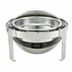 Thumbnail image #2 for Madison 6 Qt Round Stainless Steel Roll Top Chafer