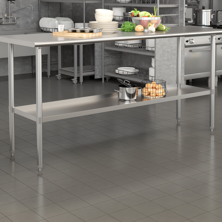 Product image #2 for Flash Furniture NH-GU-3072-GG Stainless Steel Prep Tables