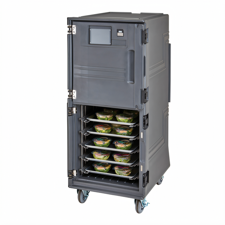 Product image #2 for Cambro Pro Cart Ultra PCUCC615 Two-Compartment Electric Cold Food Pan Carrier