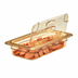 Thumbnail image #2 for Cambro High Heat 1/3 Size Amber Hinged FlipLid Food Pan Cover