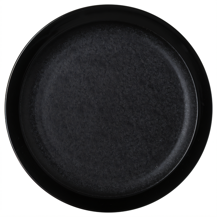 Product image #2 for Carlisle 9-Inch Narrow Rim Polycarbonate Dinner Plate, Black