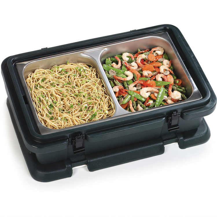 Product image #2 for Carlisle DuraPan™ Full-Size Divided Hotel Pan, 2-1/2 Inch Deep, 8 Qt