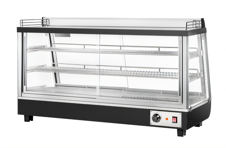 Product image #2 for Migali Competitor Series® Full-Service Countertop Heated Food Display Case, 46.9"W, 6.5 Cu. Ft., Sliding Glass Doors