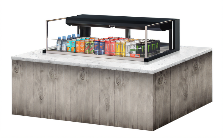 Product image #2 for Turbo Air TOM-48L-UFD-W(B)-1SI-N Countertop Refrigerated Display Cases