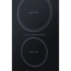 Thumbnail image #2 for Summit Commercial Summit Appliance SINC2B115 12-Inch Built-In 2-Burner Induction Cooktop, Digital Touch Controls, 115V