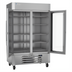 Thumbnail image #2 for UltraSpec™ Series LSF49HC-1-IQ Two-Section Glass Door Merchandiser Freezer with V-Core™