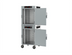 Thumbnail image #2 for Metro HotBlox Wide 16-Pan Stacked Dual Cavity Mobile Insulated Holding Cabinet with Solid Doors and Analog Controls