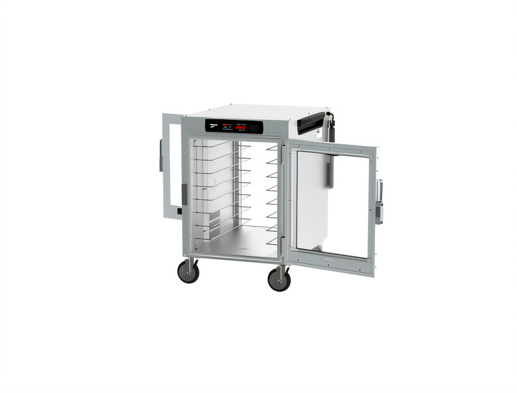 Product image #2 for Metro HotBlox™ Wide 8-Pan Pass-Thru Insulated Holding Cabinet with Digital Touchscreen and Clear Doors