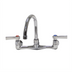 Thumbnail image #2 for Advance Tabco K-161 Heavy-Duty Lead-Free 6-Inch Gooseneck Splash Mount Faucet