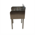 Thumbnail image #2 for BK Resources 12-Inch Wide 4-Step Underbar Liquor Bottle Display Unit, Stainless Steel, 13-Bottle Capacity