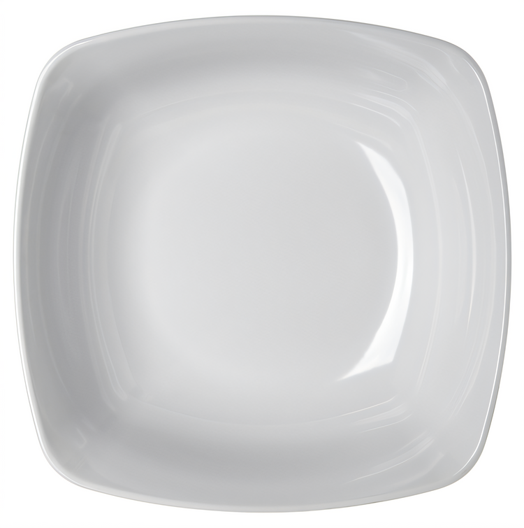 Product image #2 for Carlisle Medium Flared Square 8 Qt White Melamine Display Bowl