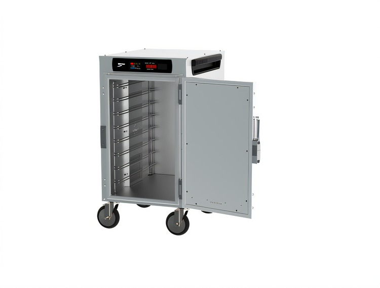 Product image #2 for Metro HotBlox Narrow 8-Pan Half-Height Mobile Insulated Holding Cabinet, Digital Touchscreen, Solid Door