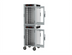 Thumbnail image #2 for Metro HotBlox Narrow 16-Pan Dual Cavity Mobile Heated Holding Cabinet with Clear Doors and Analog Controls