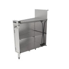 Thumbnail image #2 for Perlick Corporation Top Shelf TSF18SC Freestanding Stainless Steel Underbar Storage Cabinet with Pitched Drainboard Top, 18"W x 24"D