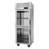 Thumbnail image #2 for Turbo Air PRO Series Pass-Thru Heated Pizza Holding Cabinet, 1 Section, 27 Cu. Ft., Half-Height Glass Front and Solid Rear Doors