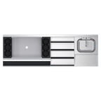 Thumbnail image #2 for Krowne Royal Series KR24-W72D-10 72-Inch Stainless Underbar Ice Bin/Cocktail Station with 10-Circuit Cold Plate, Blender Sink & Liquor Display