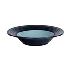 Thumbnail image #2 for G.E.T. Durango - EGS DB651GM-ABY/LAP Round Two-Tone Melamine Bowl, 10 oz., 8 in., Abyss Gloss Interior/Lapis Matte Exterior Case of 6