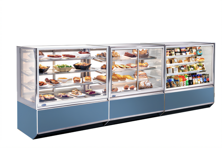 Product image #2 for Federal Industries Italian Glass Series 60-Inch Full-Service Floor Model Heated Hot Food Display Case