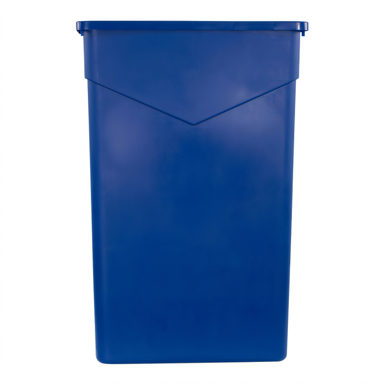 Product image #2 for Trimline 23 Gallon Rectangular Heavy-Duty Polyethylene Waste Container, Blue, Without Lid