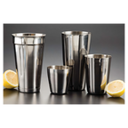 Thumbnail image #2 for American Metalcraft CS080 8 oz Short One-Piece Mirror-Finish Stainless Steel Cocktail Shaker Case of 240