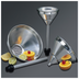 Thumbnail image #1 for 2 Qt Satin Aluminum Bar Funnel with Built-In Air Vents