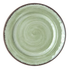 Thumbnail image #2 for CFS Brands Mingle™ 5400746 7" Round Melamine Bread & Butter Plate, Jade, Swirl Design Case of 12