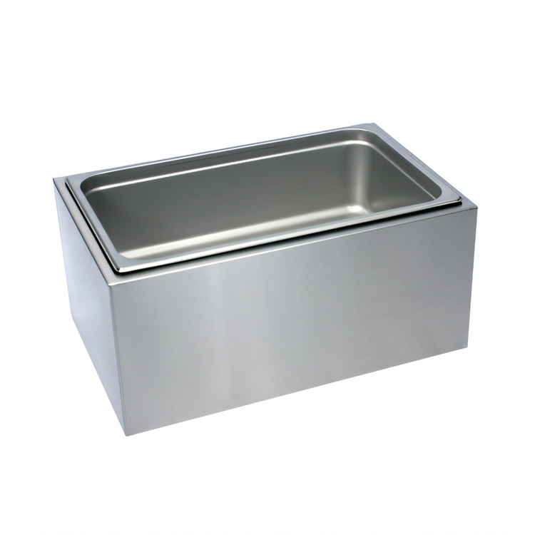 Product image #2 for Glastender Portable Countertop Stainless Steel Ice Bin, 22-Inch W x 14-Inch D x 10-Inch H