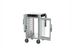 Thumbnail image #2 for Metro HotBlox Narrow 8-Pan Mobile Pass-Thru Insulated Holding Cabinet with Analog Control, Clear Front Door and Solid Rear Door