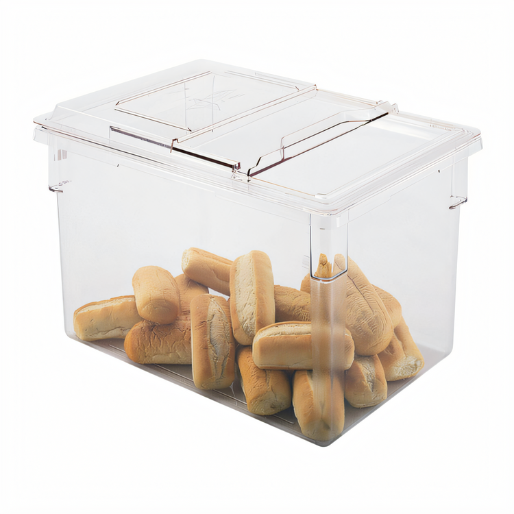 Product image #2 for Cambro Camwear Clear Polycarbonate Sliding Lid for 18 x 26 Food Storage Containers