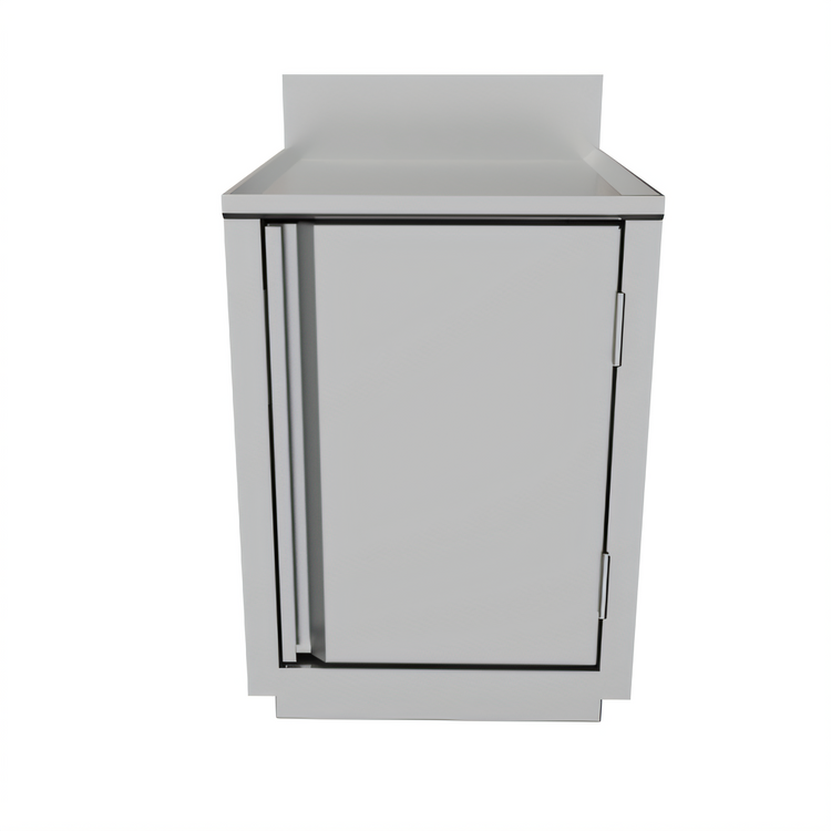 Product image #2 for BK Resources Call Series Stainless Steel Underbar Cabinet, Flat Top, Pedestal Base, 18 x 21 Inches
